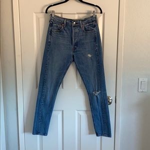 Levi’s altered skinny 501 jeans